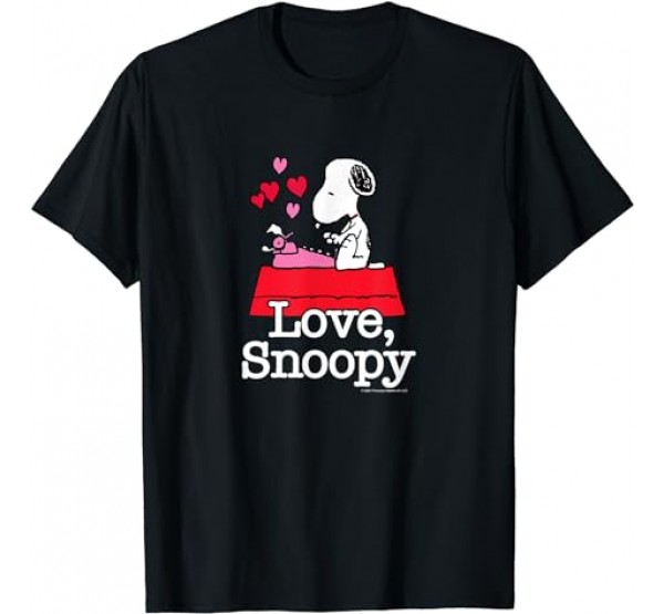Peanuts - Valentines - Love, Snoopy T-Shirt